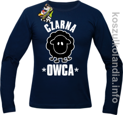 Czarna owca - Black Sheep - Longsleeve męski - granatowa