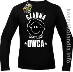 Czarna owca - Black Sheep - Longsleeve męski - czarna