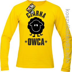 Czarna owca - Black Sheep - Longsleeve męski - żółta