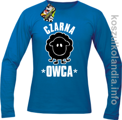 Czarna owca - Black Sheep - Longsleeve męski - niebieska