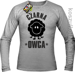 Czarna owca - Black Sheep - Longsleeve męski - melanż