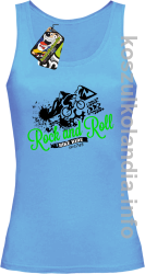 Rock & Roll Bike Ride est 1765 - Top damski błękit 