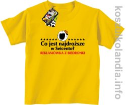Co jest najdroższe w Seicento Reklamówka z Biedronki - koszulki dziecięce - żółta