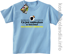 Co jest najdroższe w Seicento Reklamówka z Biedronki - koszulki dziecięce - błękitna