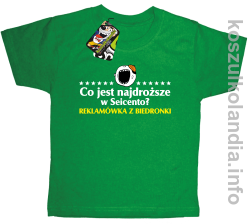 Co jest najdroższe w Seicento Reklamówka z Biedronki - koszulki dziecięce - zielona