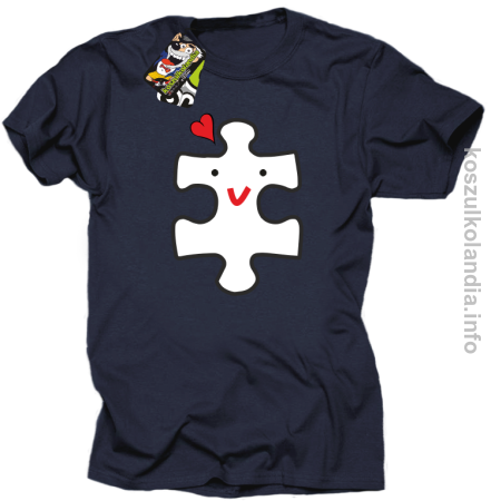 Puzzle love No2 - koszulka męska