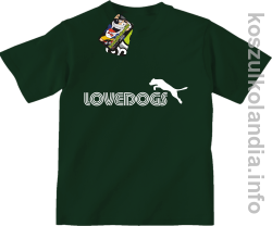 LoveDogs - Koszulka dziecięca butelkowa 