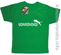 LoveDogs - Koszulka dziecięca zielona 