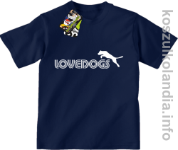 LoveDogs - Koszulka dziecięca granat