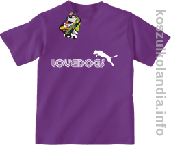 LoveDogs - Koszulka dziecięca fiolet 