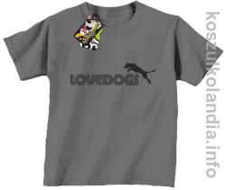 LoveDogs - Koszulka dziecięca szara 