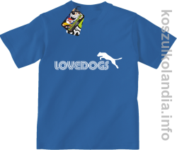 LoveDogs - Koszulka dziecięca niebieska 