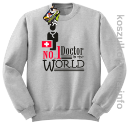 No.1 Doctor in the world - bluza bez kaptura - melanż