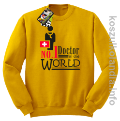 No.1 Doctor in the world - bluza bez kaptura - żółta