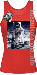 Kosmonauta z deskorolką - Top damski czerwona 
