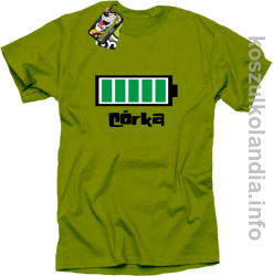Córka Bateria 100% - koszulka STANDARD - kiwi