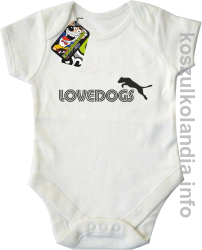 LoveDogs - Body dziecięce białe 
