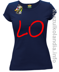 LO Część 1 LOVE Walentynki - koszulka damska - granatowy