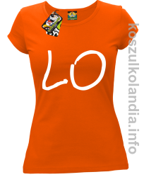LO Część 1 LOVE Walentynki - koszulka damska - pomarańczowy