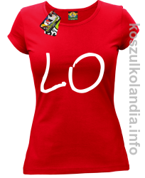 LO Część 1 LOVE Walentynki - koszulka damska - czerwona