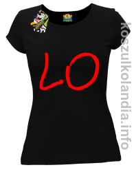 LO Część 1 LOVE Walentynki - koszulka damska - czarna