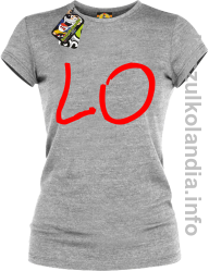 LO Część 1 LOVE Walentynki - koszulka damska - melanż