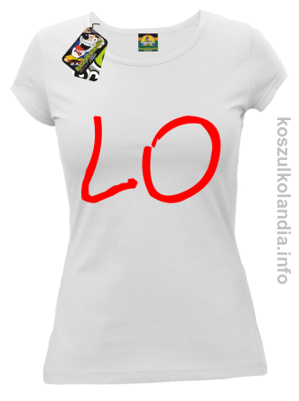 LO Część 1 LOVE Walentynki - koszulka damska - biała