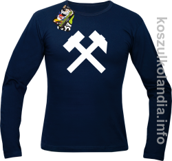 Symbol Pyrlik i Żelazko - Longsleeve męski granat