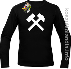 Symbol Pyrlik i Żelazko - Longsleeve męski czarny 
