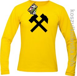 Symbol Pyrlik i Żelazko - Longsleeve męski żółty 