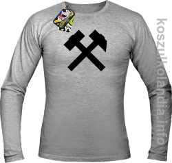 Symbol Pyrlik i Żelazko - Longsleeve męski melanż 