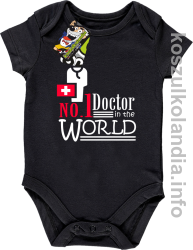 No.1 Doctor in the world - body dziecięce - czarne