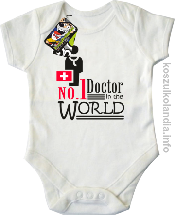 No.1 Doctor in the world - body dziecięce - biała
