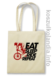 EAT SLEEP Ride Repeat beżowy