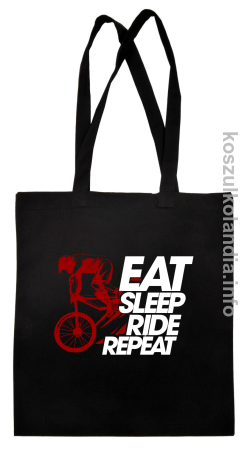 EAT SLEEP Ride Repeat - torba na zakupy
