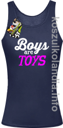 Boys are Toys - Top damski granat