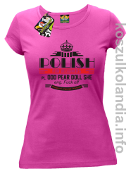 Polish for begginers Odd Pear Doll She - Koszulka damska fuchsia 