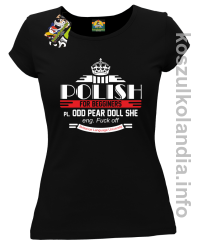 Polish for begginers Odd Pear Doll She - Koszulka damska czarna 