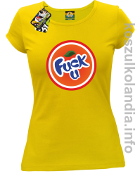 Fuck ala Fanta - koszulka damska żółta 