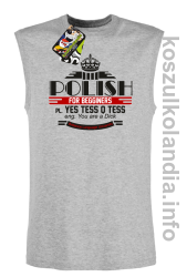 Polish for begginers Yes Tess Q Tess - Bezrękawnik męski melanż 