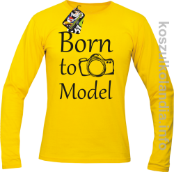 Born to model - Longsleeve - żółta