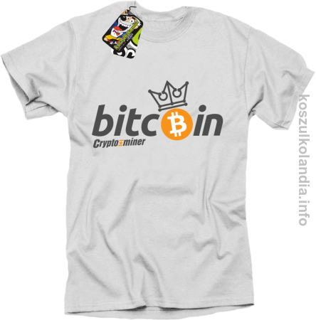 Bitcoin Standard Cryptominer King - koszulka męska