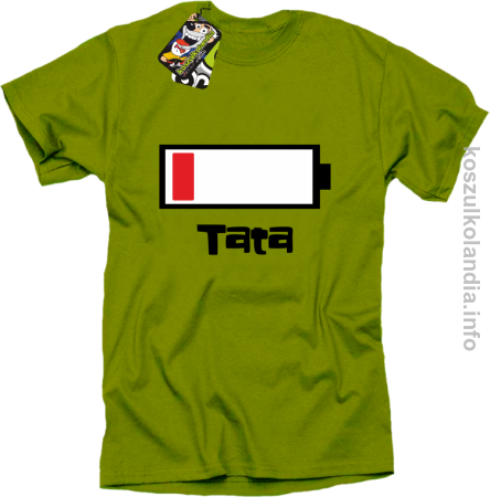 Tata Bateria do ładowania - koszulka męska 