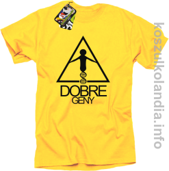 Dobre Geny - koszulka męska - żółta