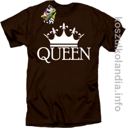 QUEEN Crown Style -  koszulka STANDARD - brązowa