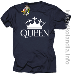 QUEEN Crown Style -  koszulka STANDARD - granatowy