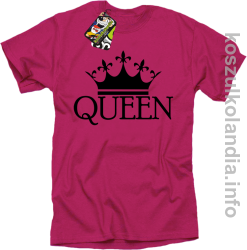 QUEEN Crown Style -  koszulka STANDARD - fuksja