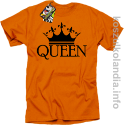 QUEEN Crown Style -  koszulka STANDARD - pomarańczowa