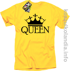 QUEEN Crown Style -  koszulka STANDARD - żółta