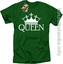 QUEEN Crown Style -  koszulka STANDARD -zielona